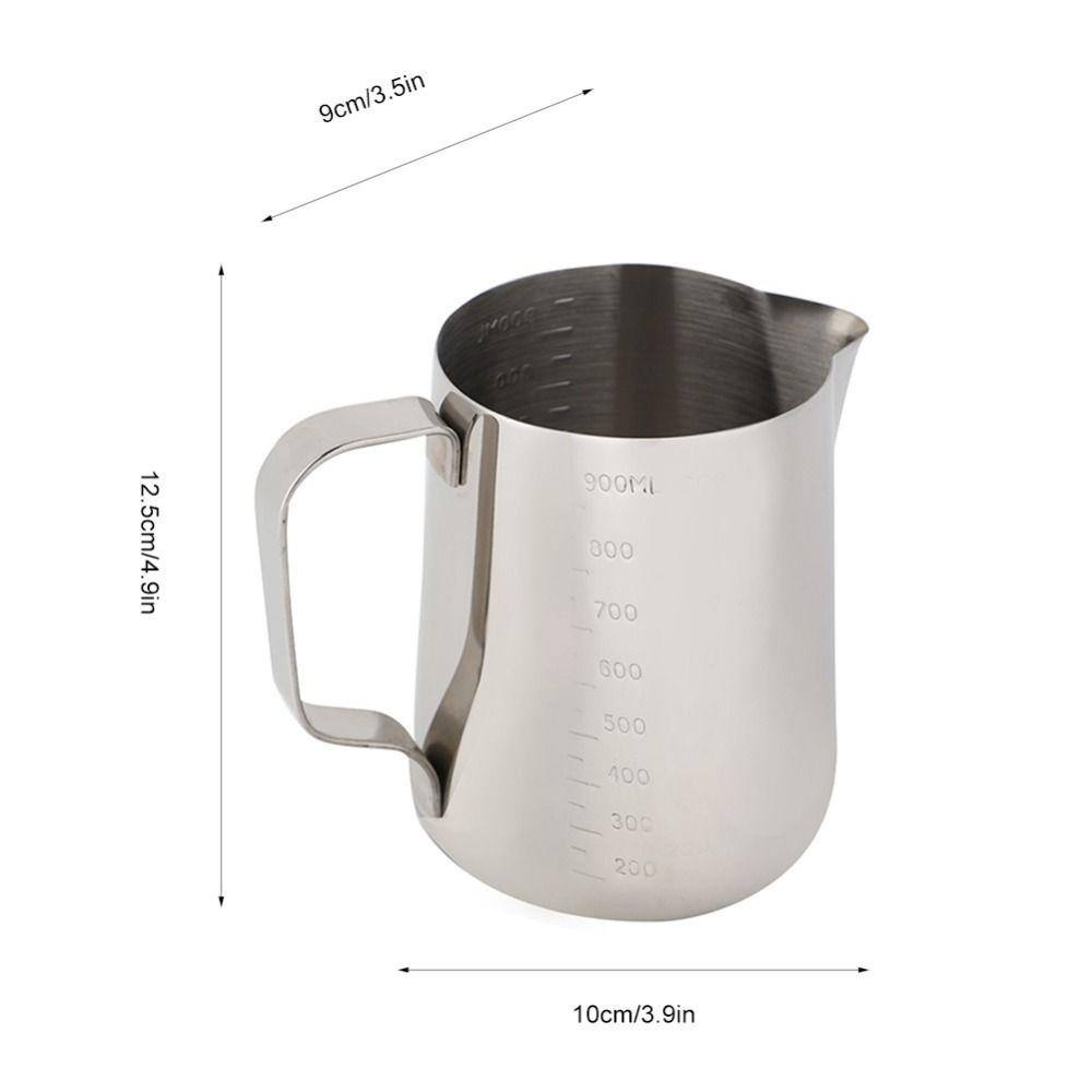 Stainless Steel Coffee Jug Safe Handle Milk Frothing Pot Latte Art Latte Pitcher  Coffee Making
