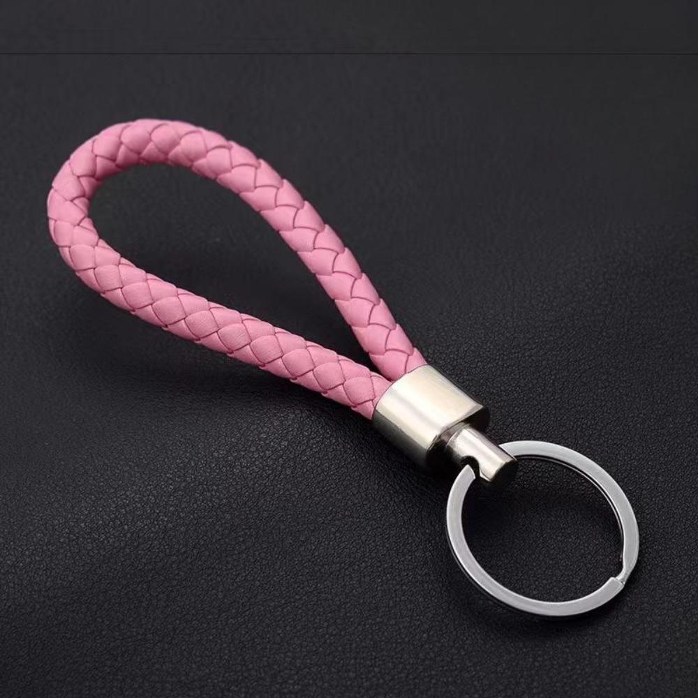 Унисекс DIY искусственная кожа плетеный брелок плетеный веревочный кулон брелок для автомобиля сумка