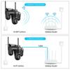 LS VISION 12MP 6K три экрана WIFI IP камера наружная PTZ камера с тремя объективами автоматическое отслеживание водонепроницаемая цветная камера ночного видения CCTV видеонаблюдения камеры безопасности
