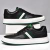 Fashion Genuine Leather Men Vulcanized Sneakers New Trend Casual Leather Shoes Fashion Man Skate Shoes Men Walking Running Jogging Shoes