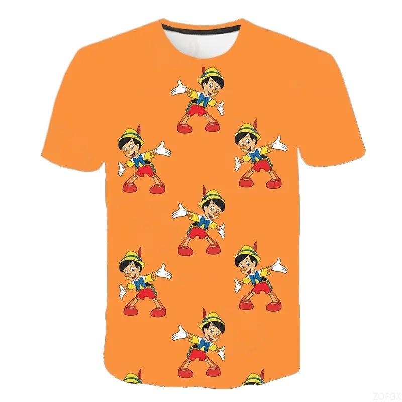Pinocchio Animation 3D Printed Men's and Women's Fashion T-Shirts Men's and Women's T-Shirt Tops