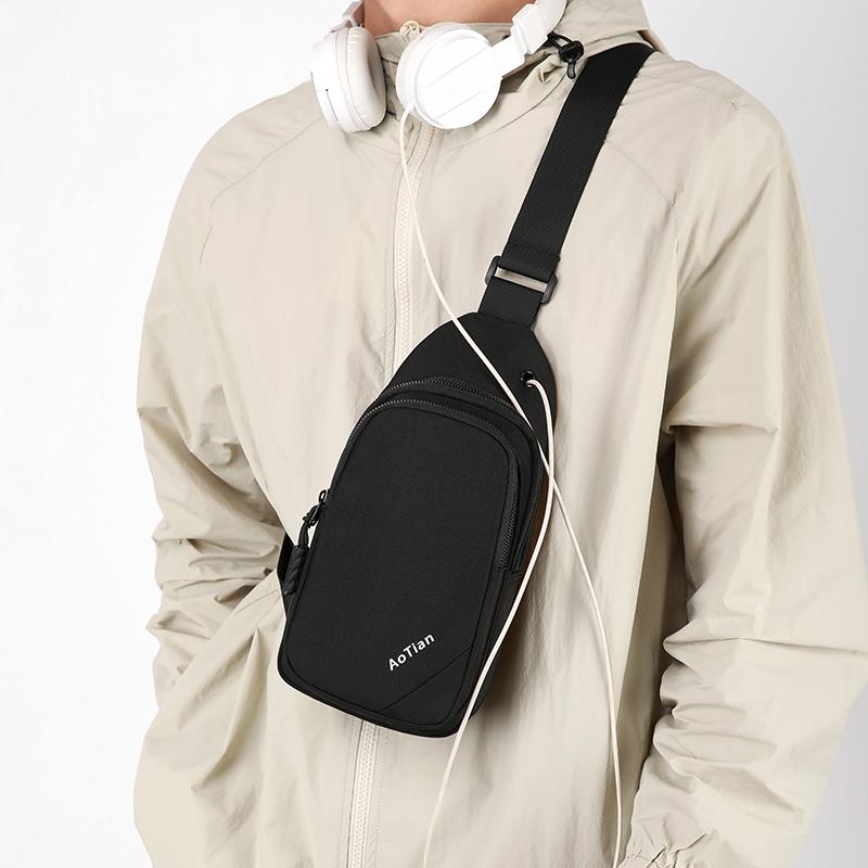 Мужская нагрудная сумка, сумка через плечо, сумка-мессенджер из Оксфорда