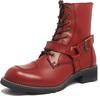Wild Wing Falcon Wine Red Genuine Leather Motorcycle Boots Stylish Perfect for Walking Around Town Recommended for Beginners (WILDWING) 26.5cm