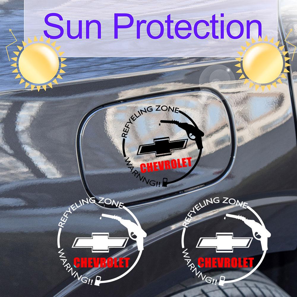 Chevrolet Car Stying Vinyl Car Body Fuel Tank Cap Sticker Accessories For Impala Camaro Orlando Sail Aveo Epica Silverado Corsa RZ4