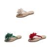 Chic Women Summer Beach Flower Flat Flip Flops Sandals For Relaxed Outdoor Vibes