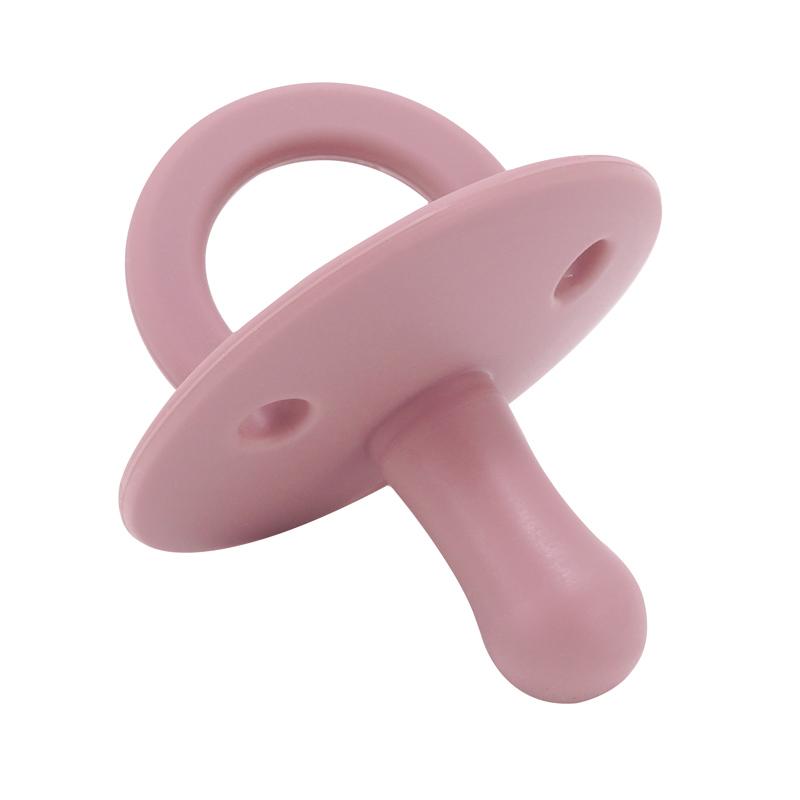 1PCS Silicone Baby Pacifier Food Grade Silicone Newborn Soother BPA Free Solid Color Dummies Silicone Nipple Baby Sutff