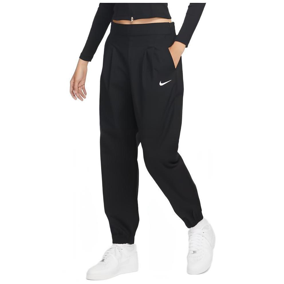 Nike Спортивные брюки Icon Clash с однотонным принтом логотипа, женские брюки, черный, белый цвет DR6001-010