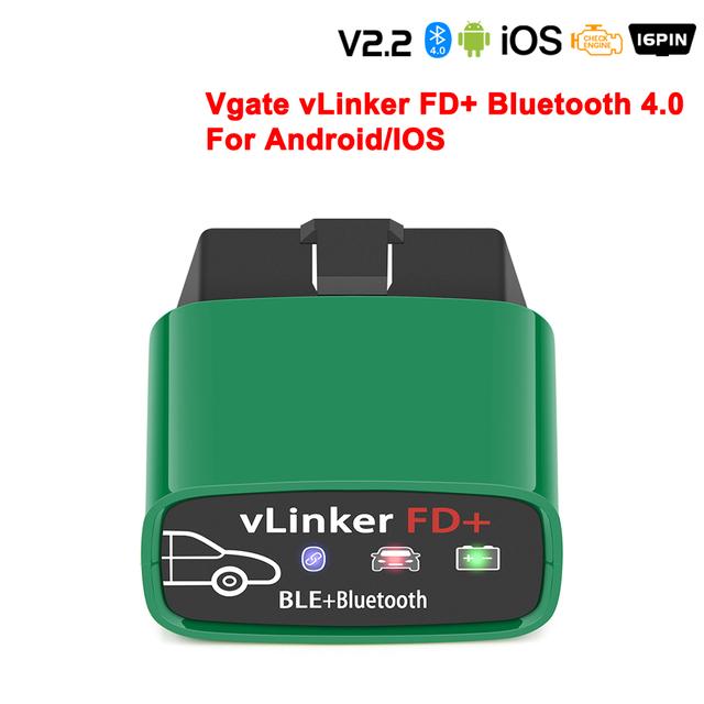 2025 Vgate vLinker FD+ V2.2 ELM327 BT4.0 Беспроводной Диагностический Инструмент для Автомобиля OBD 2 Сканер J2534 PK V1.5 ELM 327 Для Ford