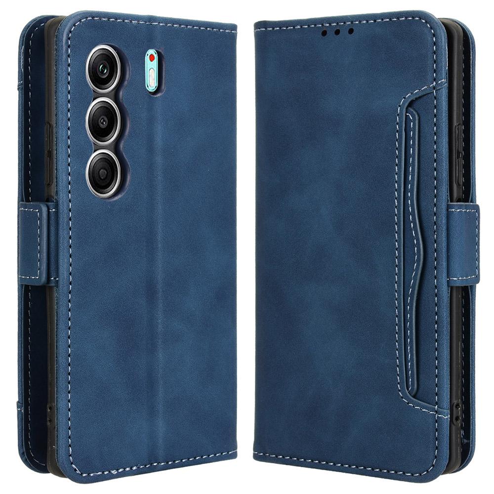 Для TECNO Camon 40 4G CM5 Кожаный чехол Обложка-кошелек для телефона с несколькими слотами для карт