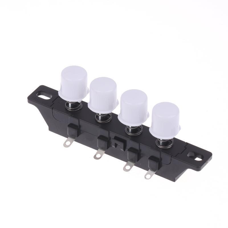 Replacement Electric Fan Button Switch Gear Button, Components, Easy to Install, 4 Keys