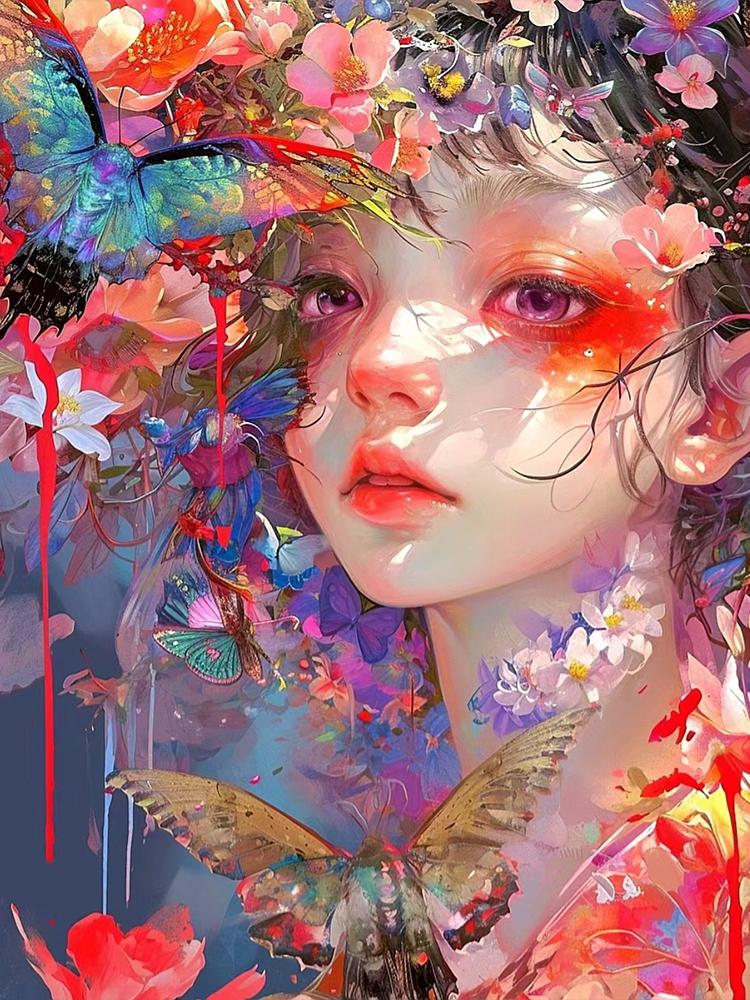 5D DIY Полная квадратная алмазная картина Новое поступление Мозаика Женщина Алмазная вышивка Полный комплект Портрет Стразы Картина Декорат