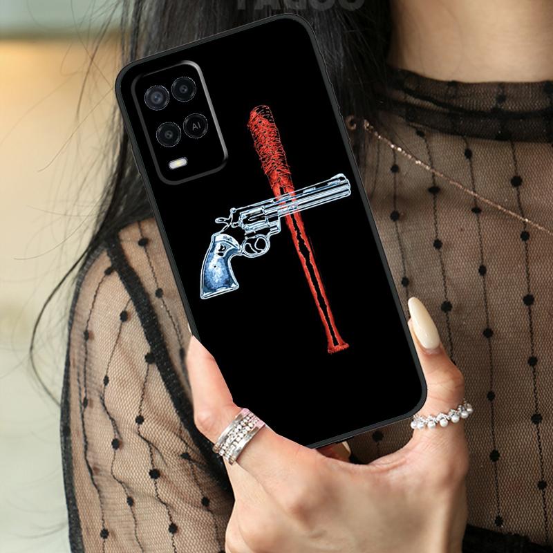Negan The Walking Dead Case For Oppo A74 A94 A54 A80 A60 A40 A18 A38 A58 A78 A98 A96 A76 A16 A15 A17 A57 A77 A5 Pro