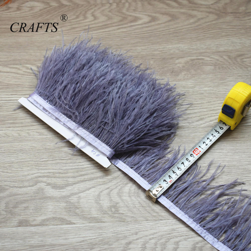 Перо2023 горячо! Пушистая и красивая отделочная ткань с перьями страуса, длина 5-10 м, боковая лента, ширина 8-10 см / Аксессуары для шитья DIY