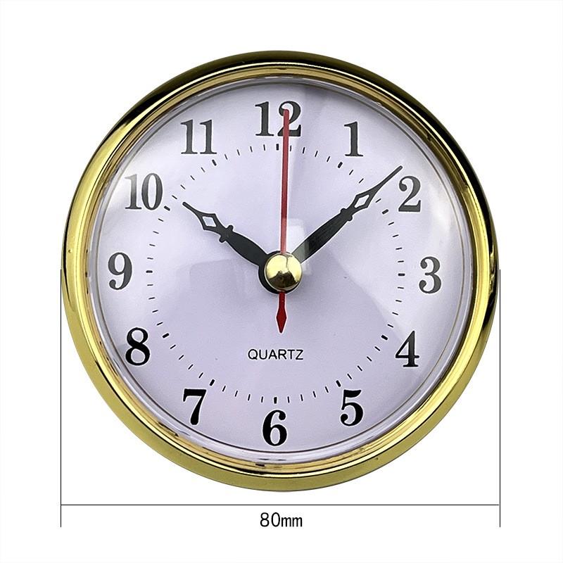 DIY 80 мм кварцевые часы вставка механизм арабские римские цифры запасные части