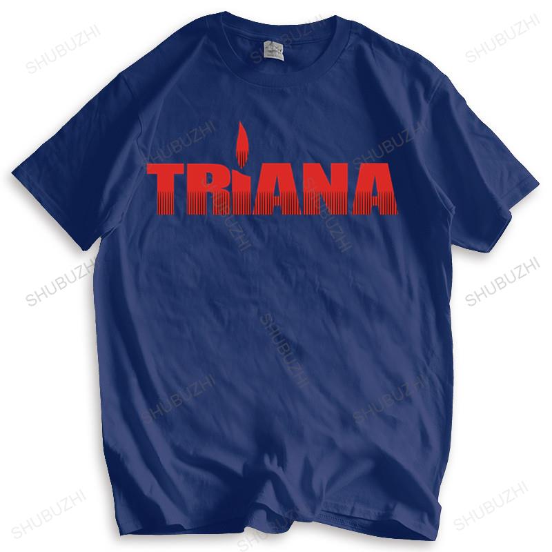Hot sale men brand summer cotton tshirt Triana SIZE S M L XL XXL XXXL SIZE TSHIRT Cotton Tshirt Drop Shipping