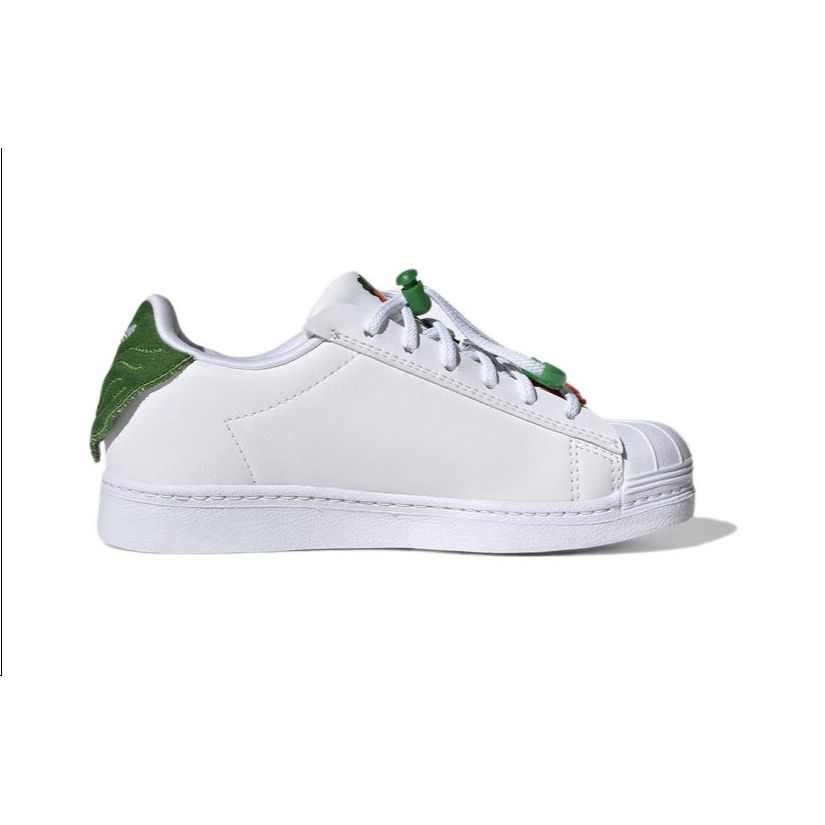 adidas Originals Melting Sadness X Superstar 360 Классические Повседневные Низкие Детские Кеды для Скейтбординга Детские Кроссовки Белый Зеленый Синий HR1633