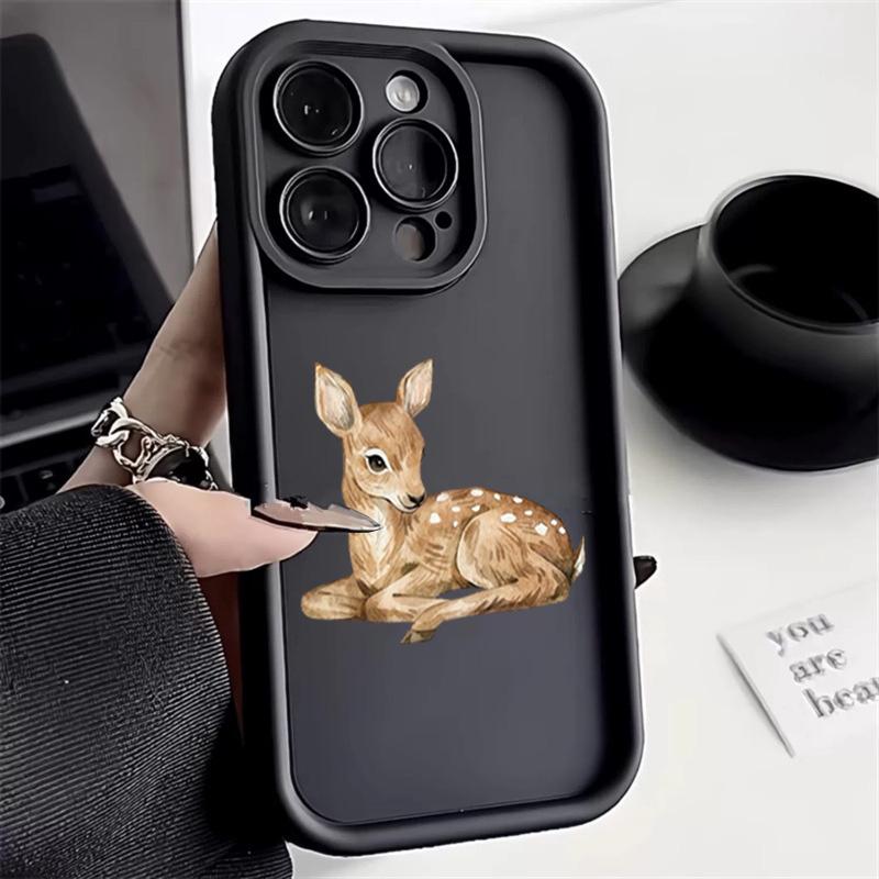 Милый чехол для телефона с узором оленя для Xiaomi Mi 15 14T 14 13T 13 12 11 Lite 4G NE Poco X6 X5 X3 F5 F6 M6 X7 Pro Силиконовый мягкий чехол