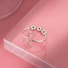 Resizable Anti-anxiety Ring With Beads  Rotate Rings Trendy Jewelry