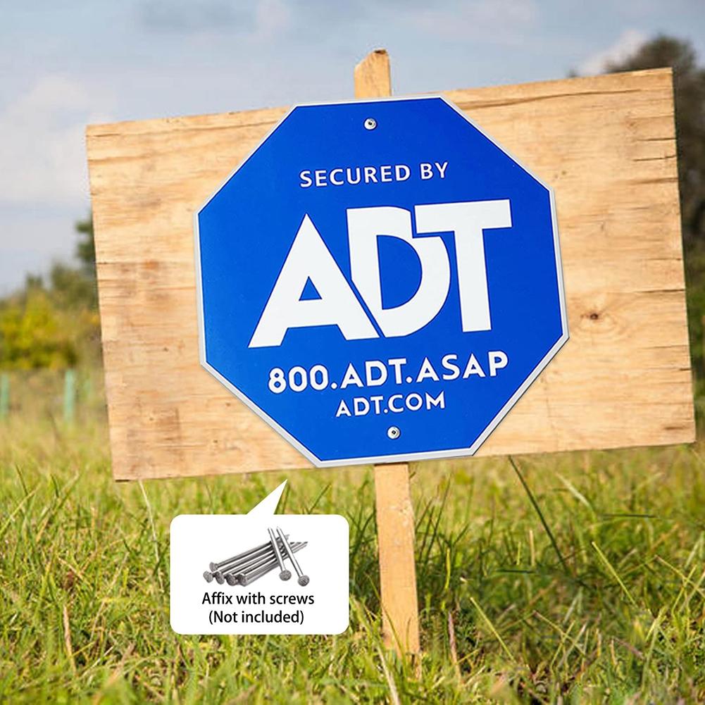 Знаки безопасности из алюминия ADT для наружного двора, знаки безопасности со светоотражающими словами