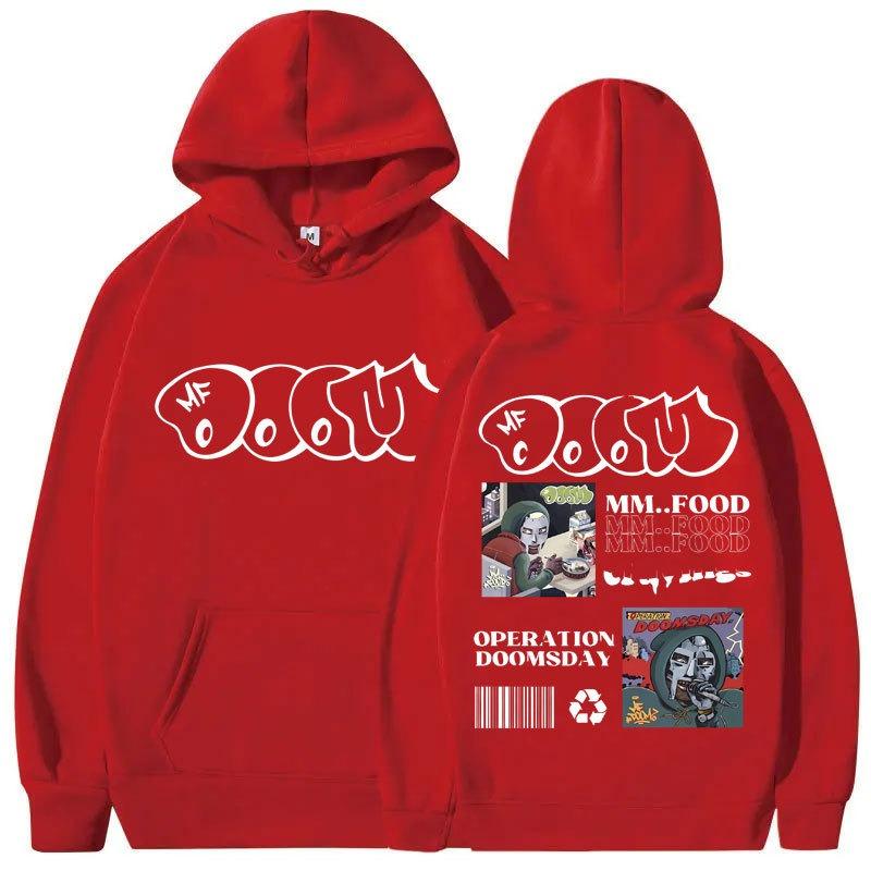 Rapper Mf Doom MM FOOD Doomsday Album Graphic Hoodie Men New Fashion Hoodies Funny Printing Hoodie Harajuku Sweatshirts Men Long
