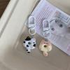 1Pcs Cute Cat Donut Keychain Pendant Keyring For Girls Backpack Charm Headphone Case Accessory Creative Friend Couple Gifts