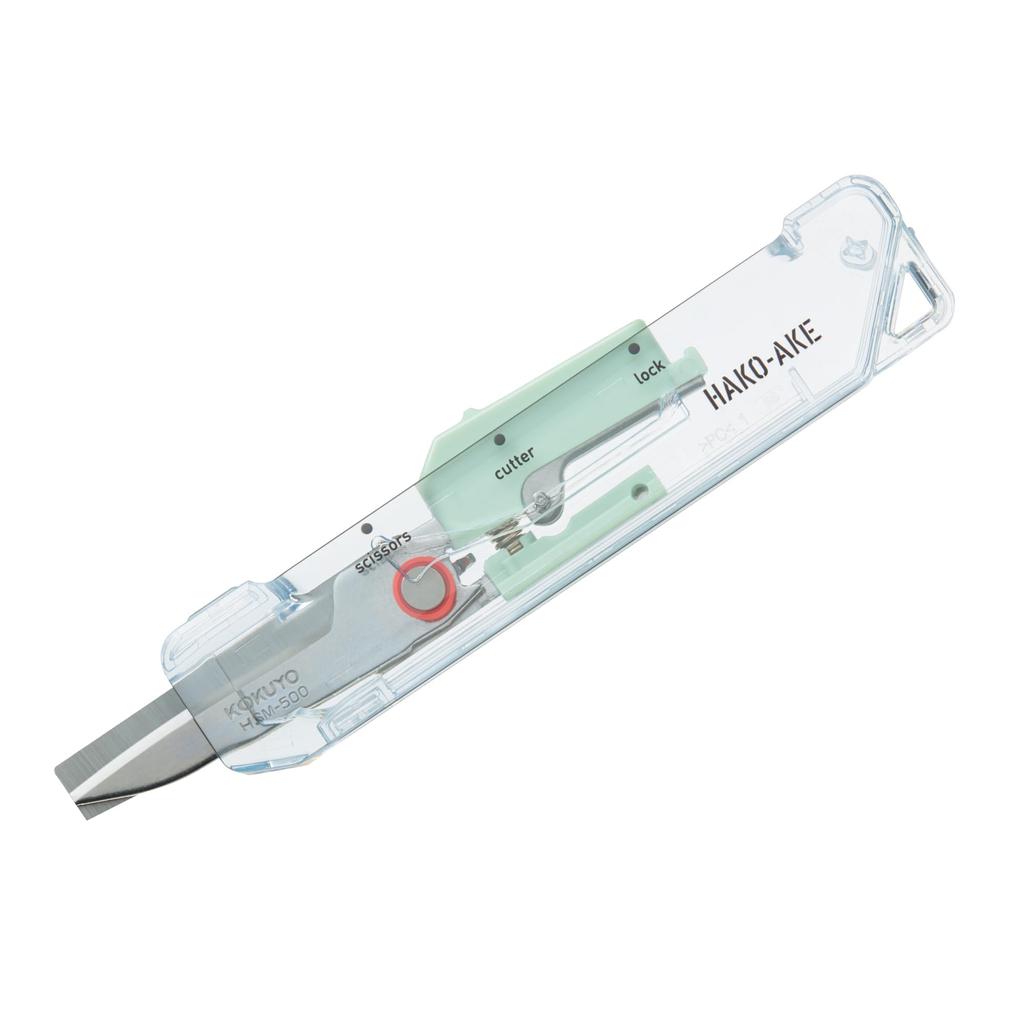 KOKUYO Portable Standard 2-Way Scissors/Cutter, Box-Type, Blade, Green, HSM-500TM-G