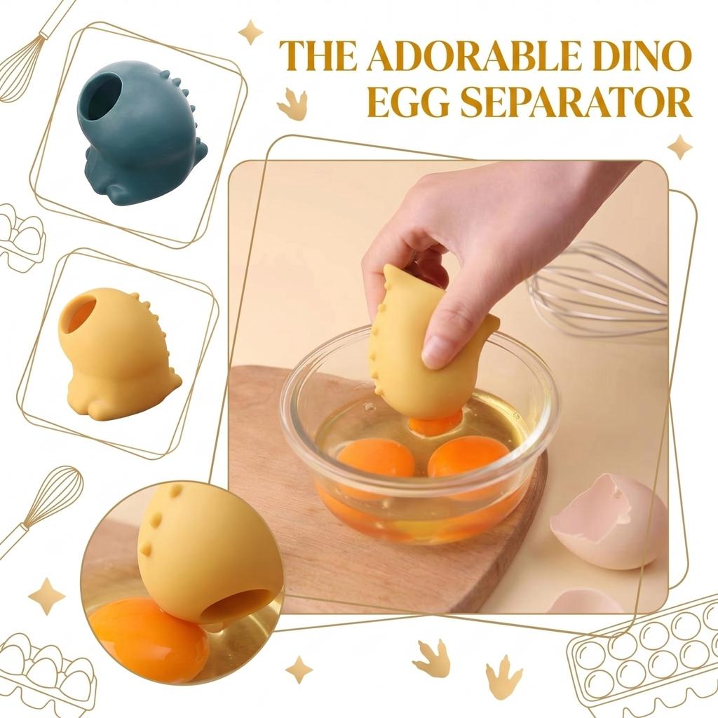 Egg Yolk Separator Tool Silicone Egg White Separator Kitchen Gadget for Easy Egg Yolk and Egg White Separation Durable and Reusable Egg Separator