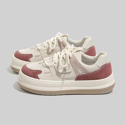 Женские осенние туфли одинакового цвета, новые резиновые белые туфли на платформе с мягкой подошвой, женские повседневные кроссовки, смешанная партия