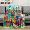 Gentlemen theme 2D Flat Pattern Flannel Blanket High quality All Seasons Warmth and Comfort Perfect for Christmas Gifts.P260914531