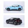 1/32 Porsche Macan T SUV Модель автомобиля из цинкового сплава, литая игрушка-симулятор со звуком и светом, коллекционная, украшает подарок на день рождения мальчика