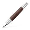 Faber-Castell Emotion Fountain Pen, Fine Nib, Pear Wood, Dark Brown, 148211, Dual-Use, Officially Imported