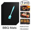 5Pcs BBQ Mats Kitchen Bake Mat Practical Chef Grill Pad Outdoor Barbecue Cooking Tool