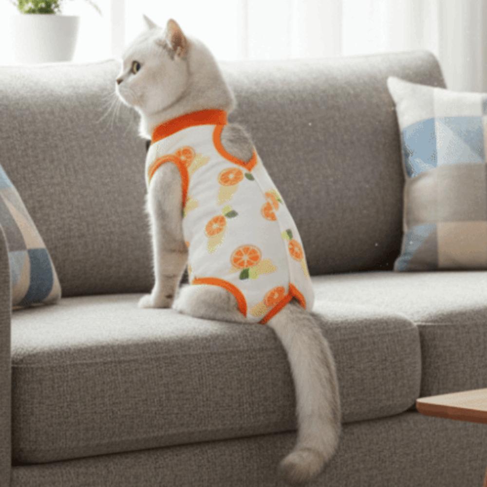 High Elasticity Cat Sterilization Suit Breathable Cat Jumpsuit Pet Anti-Licking Vest Pet Care