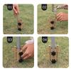 Outdoor Adjustable Canopy Rod Holder Portable Camping Tent Pole Holder Tent Stakes Pegs for Fishing Hiking