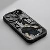 Супер крутой чехол для телефона с Тодзи Фусигуро из аниме для iPhone 16 15 14 13 12 11 Plus Pro Max Роскошный силиконовый чехол из натуральной кожи черный