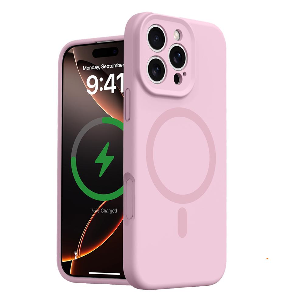 For iPhone 16 Pro Case Compatible with MagSafe Precise Cutouts Liquid Silicone+PC Phone Cover