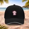 Cute Axolotl Cartoon Baseball Cap  Lightweight Adjustable Unisex Cap for Running Fitness Outdoor Sports