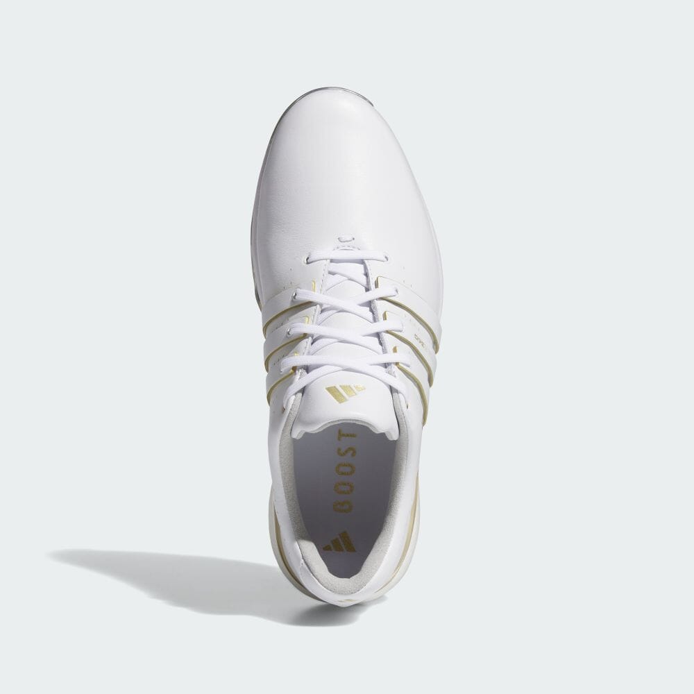 adidas Обувь Tour 360 24 Белая обувь и обувь Спортивная обувь МУЖСКАЯ ДЛЯ ГОЛЬФА IE3367 Обувь Белый/Золотой металлик/Серебристый металлик