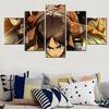 5 Pieces Canvas Wall Arts Anime Poster Painting Eren Armin Attack on Titan Wallpaper Home Decor Picture Print For Living Room