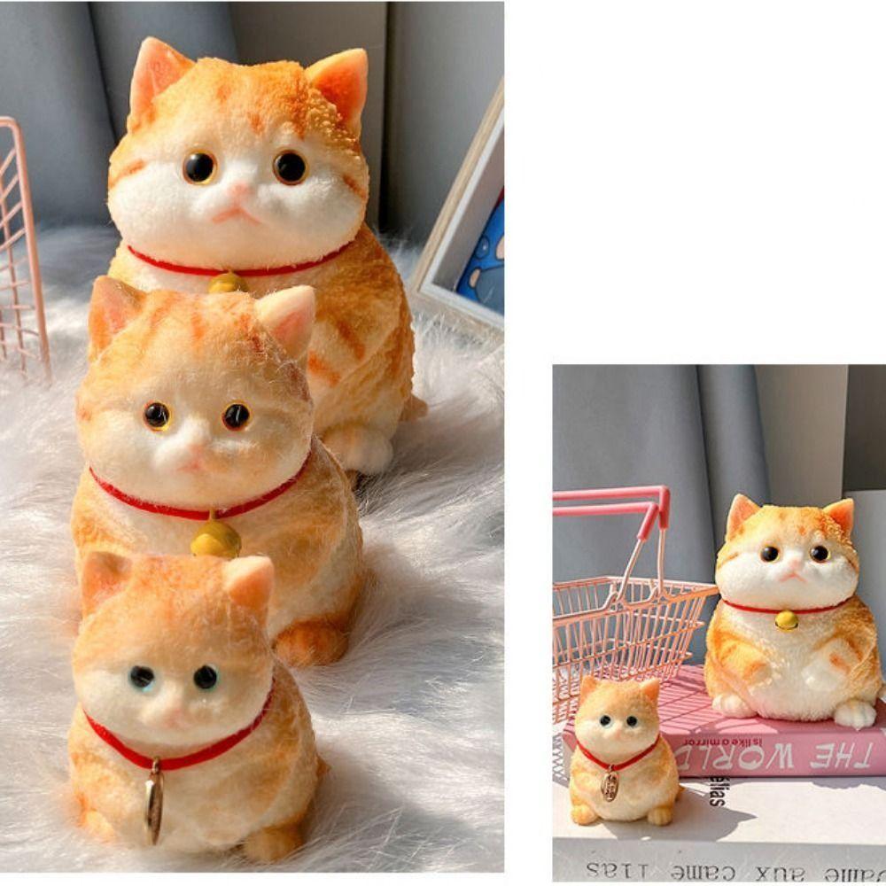 Slow Rebound Big Cat Doll Squeeze Toy Animal Cat Fidget Toy Simulation Cat Squeeze Toys Kids