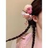 1Pcs Chinese Style Hair Clip Headpieces Fresh Flower Hairpin Durable Hanfu Hair Accessories