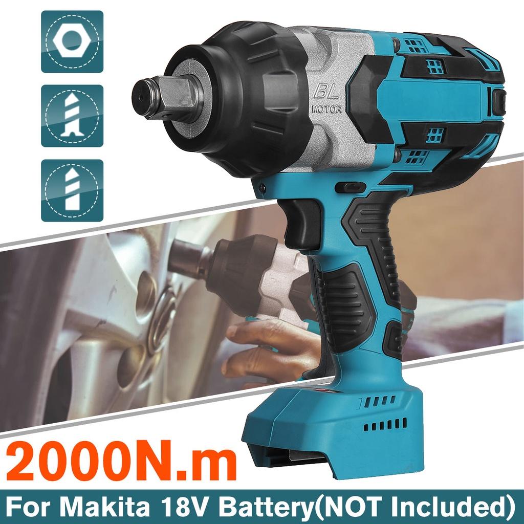 2000N.m High Torque Brushless Electric Impact Wrench 3/4 Inch Socket Wrench Cordless Driver Tool for 18V Battery
