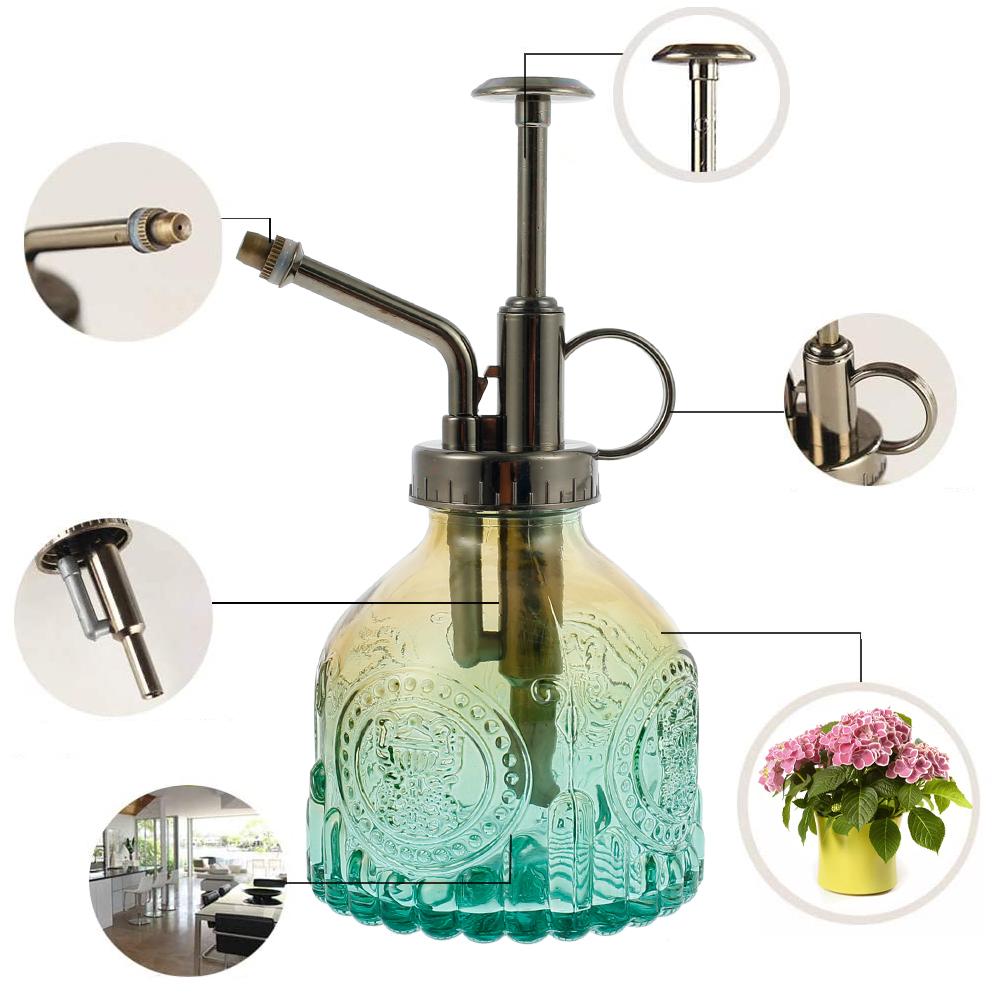 Лейка для растений Винтажный стеклянный распылитель для растений Бутылка-распылитель для цветов Садоводство Домашние разбрызгиватели Полив помещений Орошение