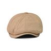 Casual Color Solid Cotton Beret Hat Women Breathable Travel Cap Spring Summer