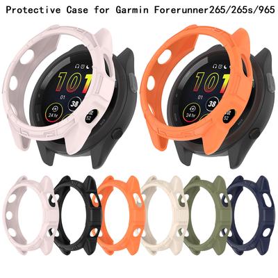 Защитный чехол TPU для Garmin Forerunner 265 265S 965 Hollow Watch Protector Cases Cover Anti-scratch Shell Bumper Accessories