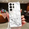Чехол для телефона с мраморным узором для Samsung S26 Ultra S25 Edge S24 Plus S23 FE A15 A16 A17 A35 A36 A37 A54 A55 A56 A57 5G Гибридный TPU+PC Магнитный матовый чехол