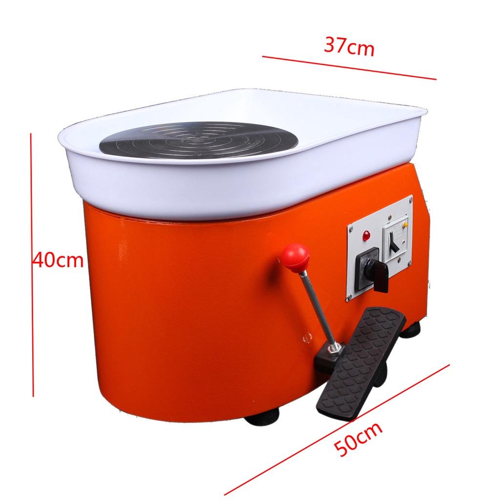 600W 220V 25cm Electric Pottery Wheel Machine Ceramic Shaping Tool with Foot Pedal Control Pottery Art Craft Ceramic Clay Mould