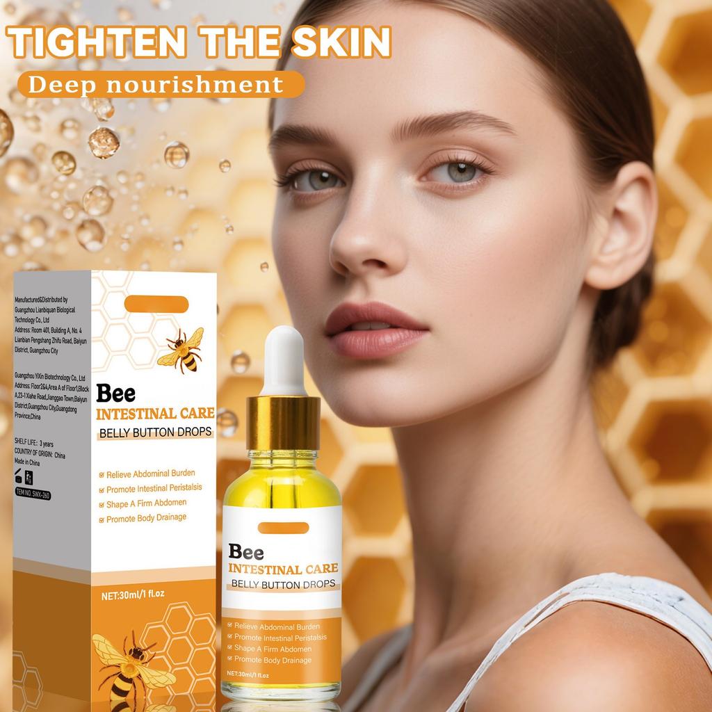 Питательная сыворотка для пчел, Сыворотка для ухода за телом, Увлажняющая, Укрепляющая и смягчающая сыворотка для кожи(30мл)