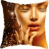Home Decor Fashion Afro Black Women Girls Sofa Pillowcases Bedroom Living Room Decor Cushion Covers