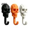 Прочный PLA Крючок-Вешалка в виде Черепа Настенный Крючок 3D-Печатный Готический Декоративный Клейкий Держатель для Ключей Арт-Декор Настенный Органайзер для Хранения для Дома Спальни Ванной Комнаты